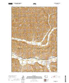 Waitsburg 2020 topographic map thumbnail