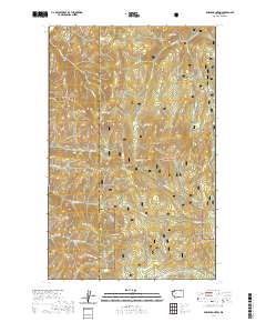 Bodie Mountain 2020 topographic map thumbnail