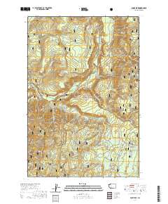 Burnt Peak 2020 topographic map thumbnail