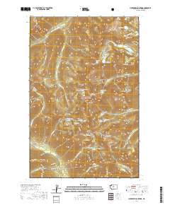 Chiwaukum Mountains 2020 topographic map thumbnail