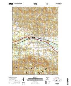 Cle Elum 2020 topographic map thumbnail