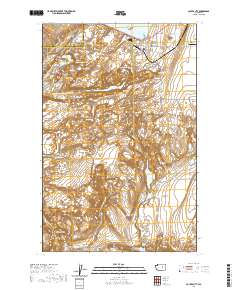Coulee City 2020 topographic map thumbnail
