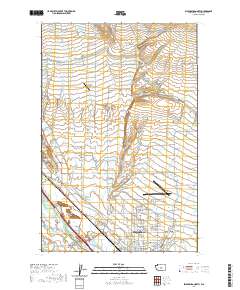 Ellensburg North 2020 topographic map thumbnail