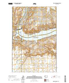 Grand Coulee Dam 2020 topographic map thumbnail