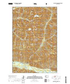 Huckleberry Mountain 2020 topographic map thumbnail