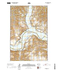 Keller Ferry 2020 topographic map thumbnail
