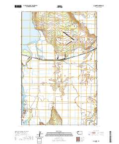 La Conner 2020 topographic map thumbnail