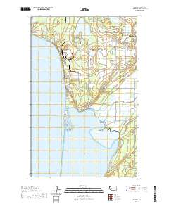 Lummi Bay 2020 topographic map thumbnail