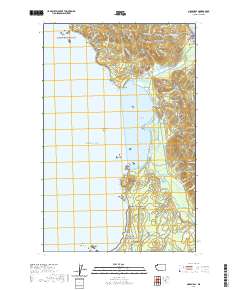 Makah Bay 2020 topographic map thumbnail