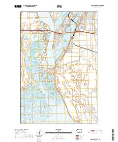 Moses Lake South 2020 topographic map thumbnail