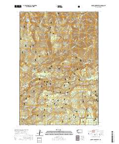 Quartz Creek Butte 2020 topographic map thumbnail