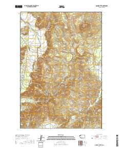 Quigley Butte 2020 topographic map thumbnail