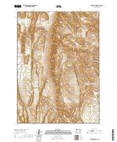 Ryegrass Butte 2020 topographic map thumbnail
