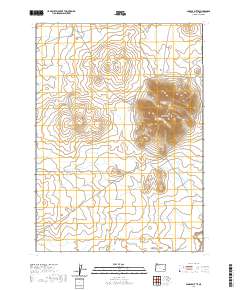 Saddle Butte 2020 topographic map thumbnail