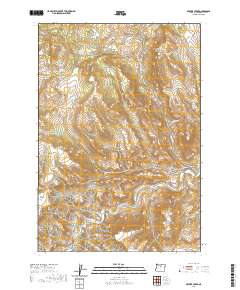 Service Creek 2020 topographic map thumbnail