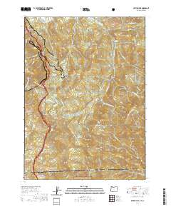 Siskiyou Pass 2020 topographic map thumbnail