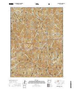 Siskiyou Peak 2020 topographic map thumbnail