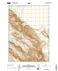 Southwest Harney Lake 2020 topographic map thumbnail