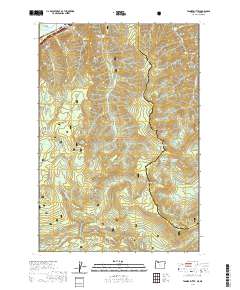 Tanner Butte 2020 topographic map thumbnail