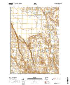 Tired Horse Butte 2020 topographic map thumbnail
