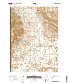 Wagontire Mountain East 2020 topographic map thumbnail