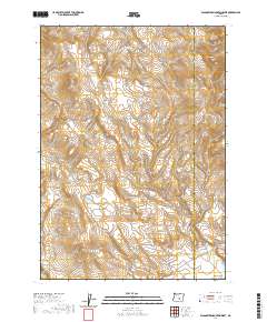 Wagontire Mountain West 2020 topographic map thumbnail