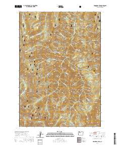 Wanderers Peak 2020 topographic map thumbnail