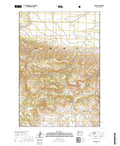 Wapinitia 2020 topographic map thumbnail