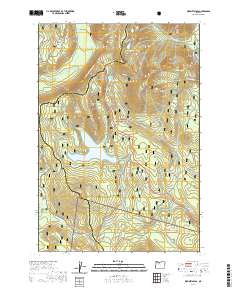 Wapinitia Pass 2020 topographic map thumbnail