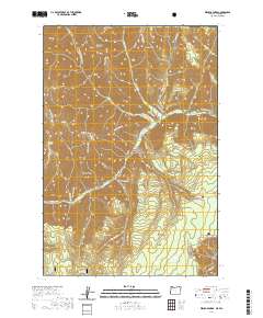 Wenaha Forks 2020 topographic map thumbnail