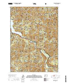 Westfir West 2020 topographic map thumbnail