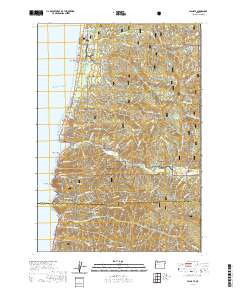 Yachats 2020 topographic map thumbnail