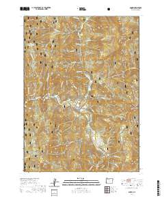 Agness 2020 topographic map thumbnail