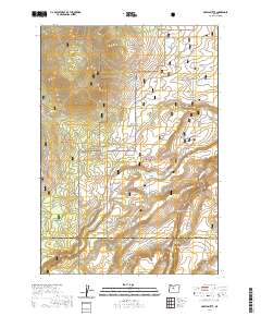 Akawa Butte 2020 topographic map thumbnail