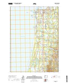 Bandon 2020 topographic map thumbnail