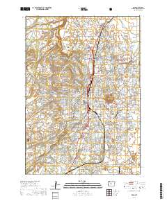 Bend 2020 topographic map thumbnail