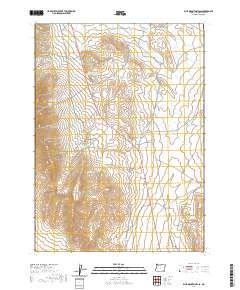 Blue Mountain Pass 2020 topographic map thumbnail