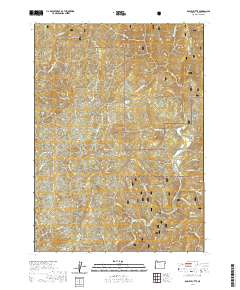 Bosley Butte 2020 topographic map thumbnail