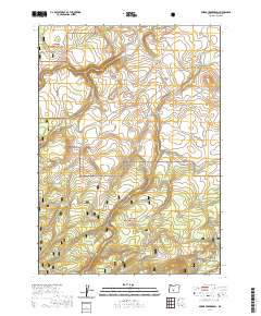 Bridge Creek Draw 2020 topographic map thumbnail