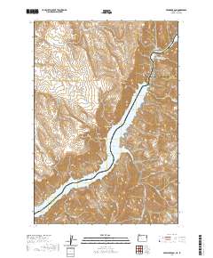 Brownlee Dam 2020 topographic map thumbnail