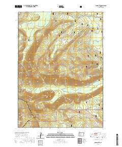 Burn Butte 2020 topographic map thumbnail