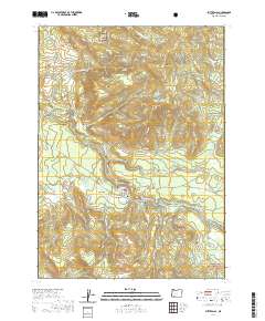 Butte Falls 2020 topographic map thumbnail