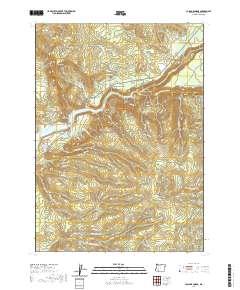 Cascade Gorge 2020 topographic map thumbnail