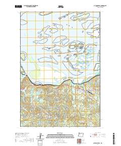 Cathlamet Bay 2020 topographic map thumbnail