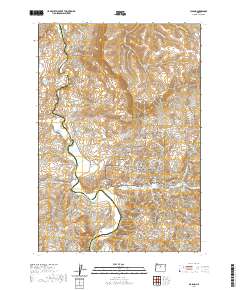 Clarno 2020 topographic map thumbnail