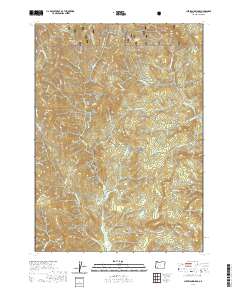 Cleveland Ridge 2020 topographic map thumbnail