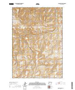 Coombs Canyon 2020 topographic map thumbnail