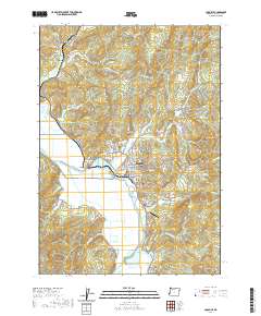 Coquille 2020 topographic map thumbnail
