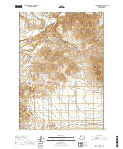 Cow Valley West 2020 topographic map thumbnail