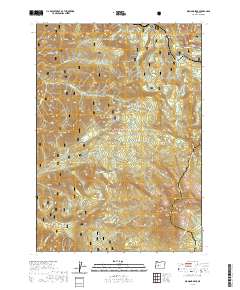 Diamond Peak 2020 topographic map thumbnail